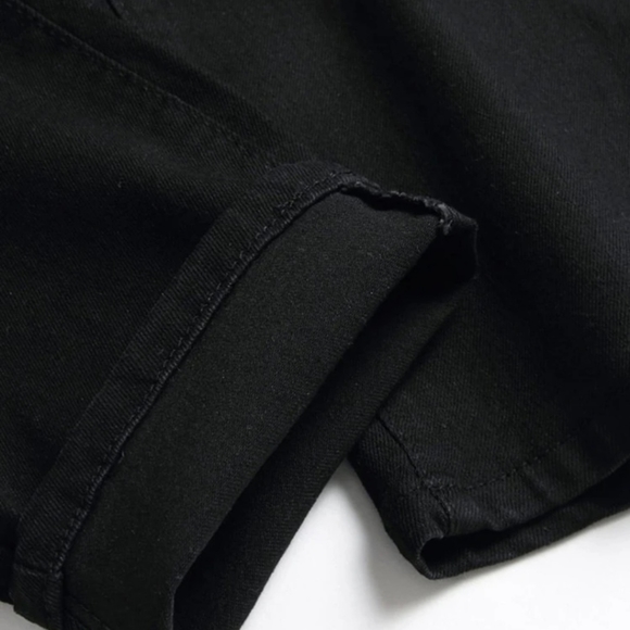 Guys Ripped Zip Fly Jeans - Picture 4 of 9